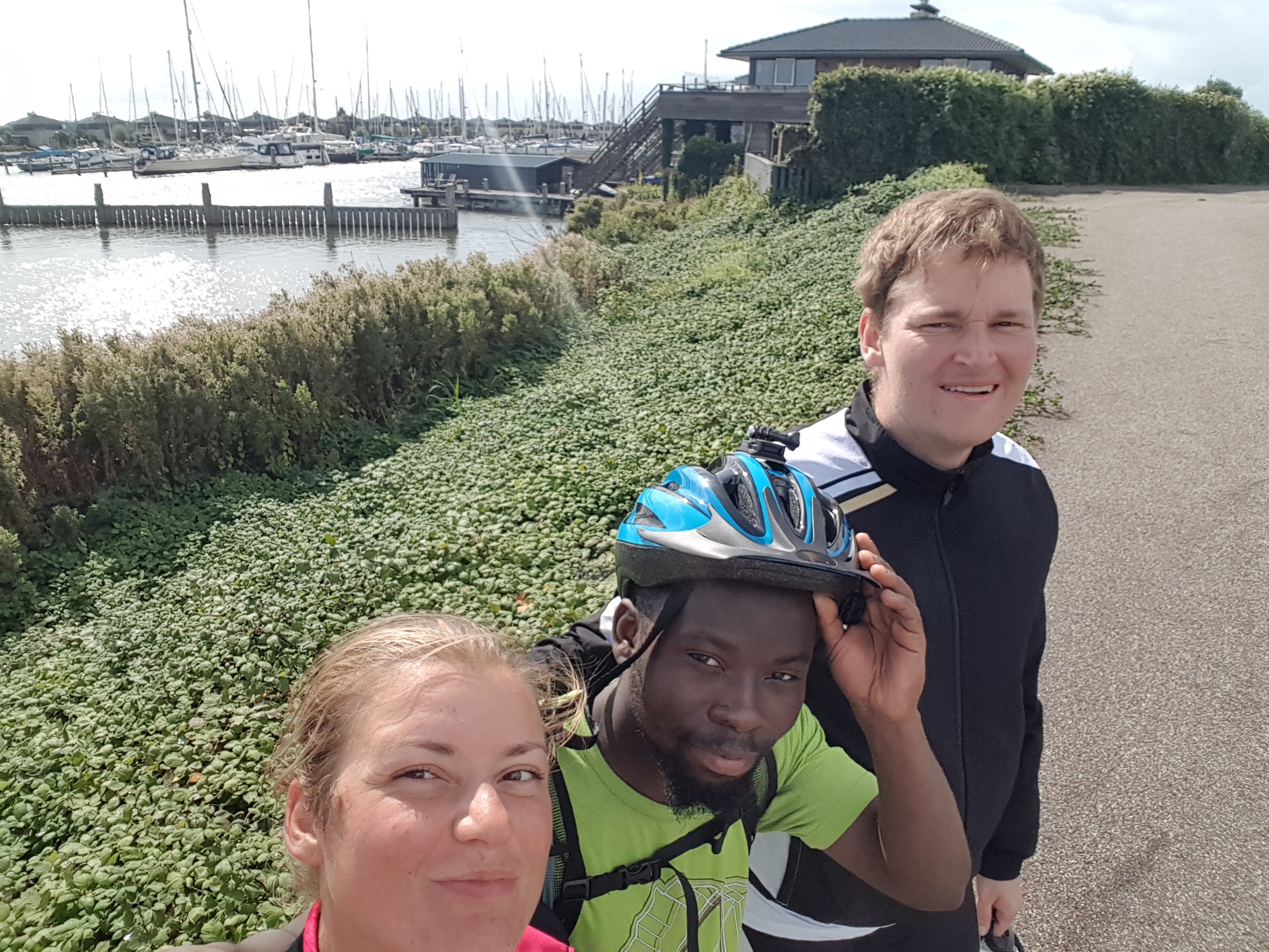 Michael Oti, Stefan Weichart and Sophia Jessen
